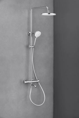 Душевая система с изливом Arrow AMG13SH848U1 хром